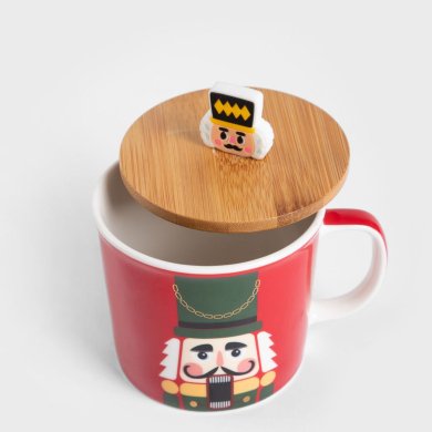 Кружка з кришкою Homla FEDO 340 мл Принт 232142 фото - 2