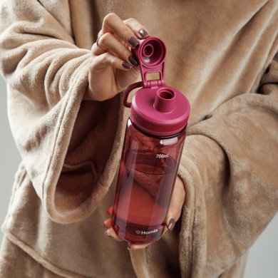 Пляшка для води Homla LUNARE 700 мл Рожевий - 5 Пляшка для води Homla LUNARE 700 мл Рожевий 234699 фото - 5