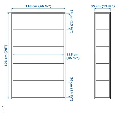 IKEA Стеллаж FJALKINGE (ИКЕА FJÄLKINGE) 60221683 фото - 4