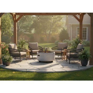 Угольный гриль-камин Garden Line 43 см Серый BBQ0124 фото - 7