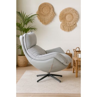 Крісло м'яке поворотне Kontrast JASPER 3D Світло-сірий 5.01.84533 фото - 10