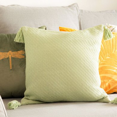 Декоративна наволочка Homla MORRIS 45х45 см Фісташковий - 5 Декоративна наволочка Homla MORRIS 45х45 см Фісташковий 215446 фото - 5