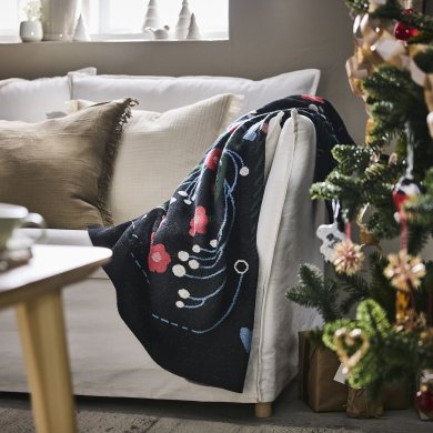 IKEA Плед VINTERFINTП 130х170 см Принт (ИКЕА ВИНТЕРФИНТ) 50581497 фото - 3