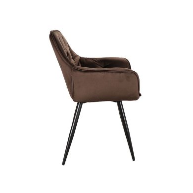Обеденный стул Signal Cherry Velvet Темно-коричневый CHERRYVCBR фото - 2