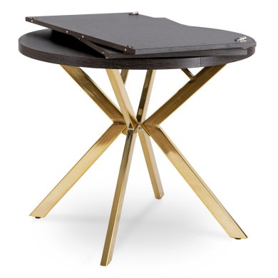 Розкладний обідній стіл Mebel Elit LUGO Чорний - 4 Розкладний обідній стіл Mebel Elit LUGO Чорний ME.LUGO/CZ/ZL/S фото - 4