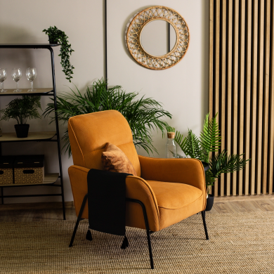 Крісло м'яке Mebel Elit ALBERTO Гірчичний ME.ALBERTO/CU/T/FW фото - 6