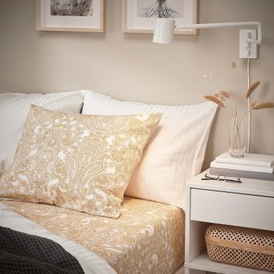 IKEA Простирадло на резинці JATTEVALLMO 90x200 см Принт (ИКЕА ДЖАТТЕВАЛЬМО) 10549701 фото - 4