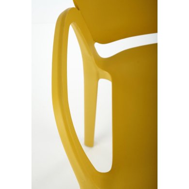 Садовий стілець Halmar K491 Гірчичний V-CH-K/491-KR-MUSZTARDOWY фото - 13
