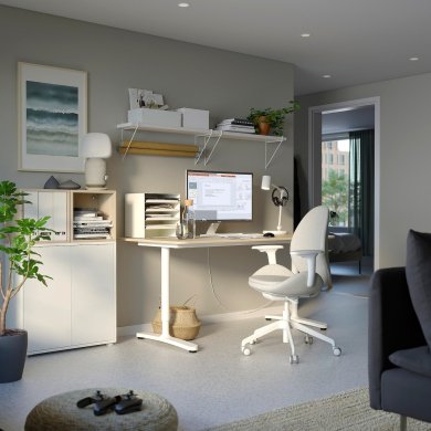 IKEA Офисное кресло HATTEFJALL Бежевый (ИКЕА ХАТТЕФЬЯЛЛЬ) 60538955 фото - 4