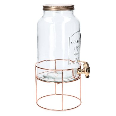 Диспенсер для напоїв Homla NERSO 5,5 л | Прозорий / Золото - 2 Диспенсер для напоїв Homla NERSO 5,5 л | Прозорий / Золото 207458 фото - 2