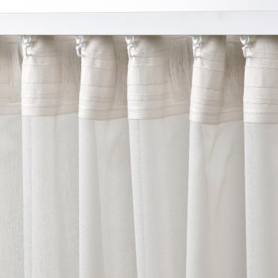 Тюль ROSENROBINIA 145x300 см 2 шт Білий - 2 IKEA Тюль ROSENROBINIA 145x300 см 2 шт Білий (ИКЕА РОЗЕНРОБИНИЯ) 20556324 фото - 2
