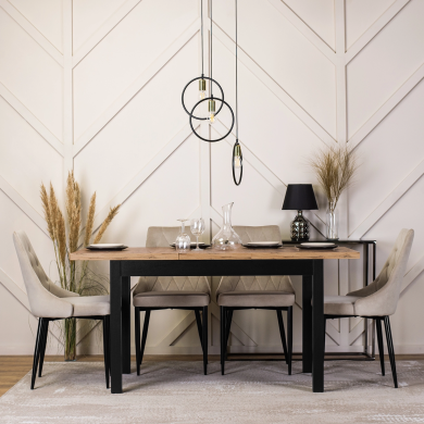 Раскладной обеденный стол Mebel Elit SKUBI Дуб крафт - 8 Раскладной обеденный стол Mebel Elit SKUBI Дуб крафт W.SKUBI/DC/CZ/S фото - 8