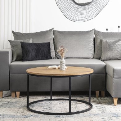 Журнальный стол Mebel Elit LELLA MAX Дуб золотой - 4 Журнальный стол Mebel Elit LELLA MAX Дуб золотой ME.MAXLELLA/DZ/CZ/L фото - 4