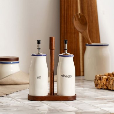 Набір ємностей для олії та оцту Homla MODERN Білий - 5 Набір ємностей для олії та оцту Homla MODERN Білий 236941 фото - 5