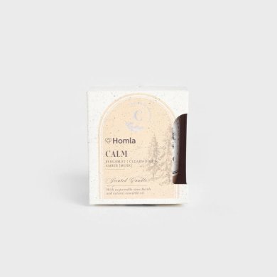 Ароматична свічка Homla WELLNESS Calm 160 г Бежевий 240426 фото - 4