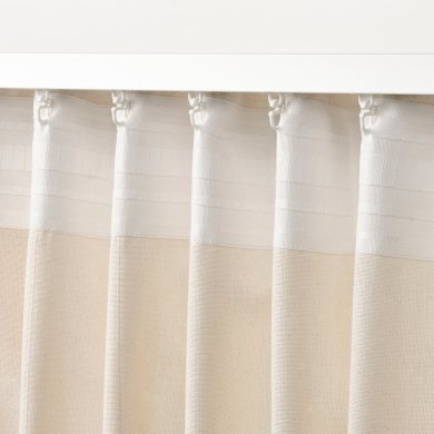 Шторы LENDA 140х300 см 2 шт Кремовый - 5 IKEA Шторы LENDA 140х300 см 2 шт Кремовый (ИКЕА ЛЕНДА) 50552881 фото - 5