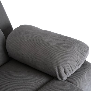 Кресло мягкое раскладное массажное с реклайнером Mebel Elit FENIX Velvet Серый ME.FENIX/P/SZTR/FW фото - 11