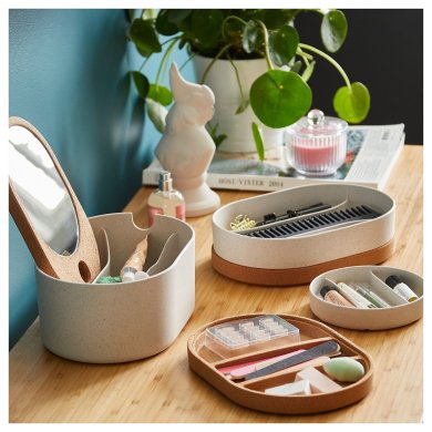 Коробка с зеркальной крышкой SAXBORGA - 18 IKEA Коробка с зеркальной крышкой SAXBORGA (ИКЕА SAXBORGA) 80391882 фото - 18