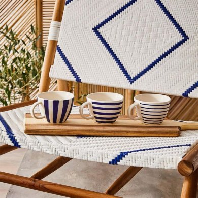 Кружка Duka MARIN 300 мл | Білий / Синій - 9 Кружка Duka MARIN 300 мл | Білий / Синій 1219804 фото - 9