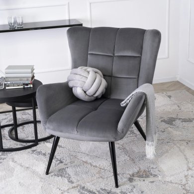 Кресло мягкое Mebel Elit VINCENT Серый ME.VINCENT/P/V/FW фото - 8