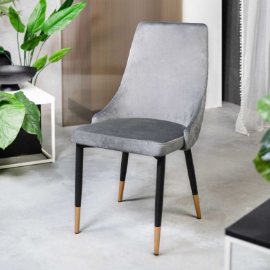 Обеденный стул Homla LOGAN Welur Серый 164070 фото - 10