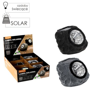 Светильник на солнечной батарее Garden Line KAMIEN Черный SOL9901_black фото - 4