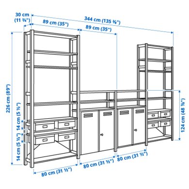 IKEA Стеллаж IVAR Дерево (ИКЕА ИВАР) 79403838 фото - 3