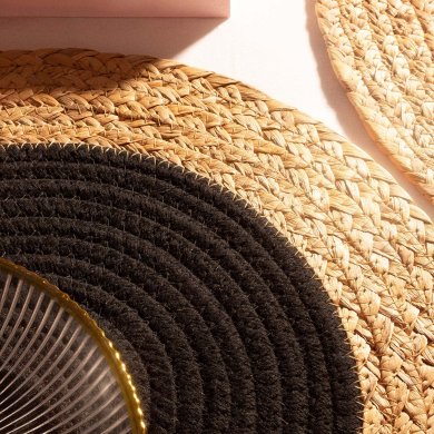 Сервировочный коврик Homla DEXI 38 см Черный 213696 фото - 3