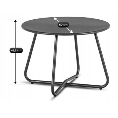 Комплект садових меблів Mebel Elit MEGARA Сірий ME.MEGARA/CZ/T/ZES фото - 9