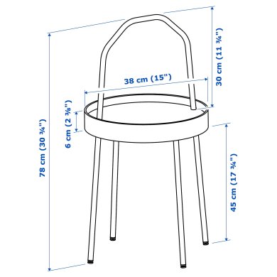 Журнальный стол BURVIK Черный - 8 IKEA Журнальный стол BURVIK Черный (ИКЕА БУРВИК) 70340384 фото - 8
