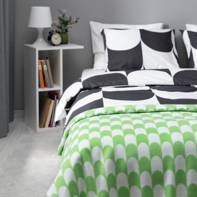 IKEA Плед BRUKSVARA 120х160 см Зелений (ИКЕА БРУКСВАРА) 20574417 фото - 5