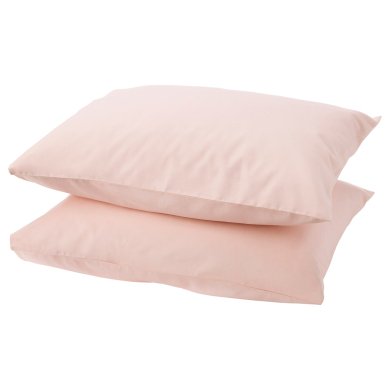 IKEA Комплект наволочек DVALA 50х60 см 2 шт Розовый (ИКЕА DVALA) 30357687