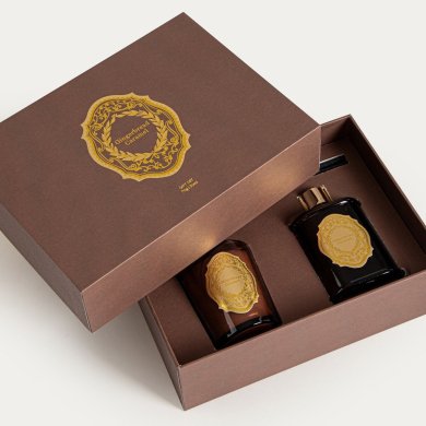 Ароматичний дифузор и свеча Homla ORNAMENTS Gingerbread Caramel 50 мл + 70 г Коричневый 245897 фото - 4