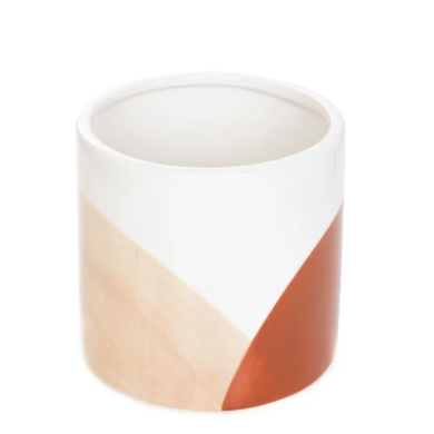 Горщик для квітів Homla LAZO 13x14 см | Екрю / Коричневий - 4 Горщик для квітів Homla LAZO 13x14 см | Екрю / Коричневий 214170 фото - 4