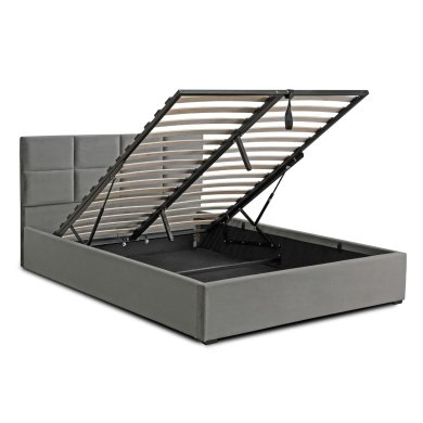 Кровать Mebel Elit MANDA Welur 160x200 см Серый ME.MANDA/160/P/V/LOZZPOJ фото - 3