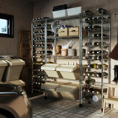 IKEA Стелаж OMAR Сріблястий (ИКЕА ОМАР) 19279479 фото - 6