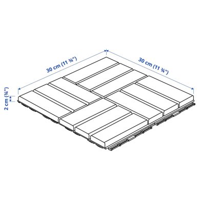 IKEA Плитка для підлоги RUNNEN Дерево (ИКЕА RUNNEN) 90234226 фото - 21
