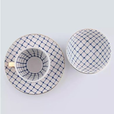 Чашка Duka SIREN 300 мл | Белый / Синий / Золотой 1219820 фото - 7