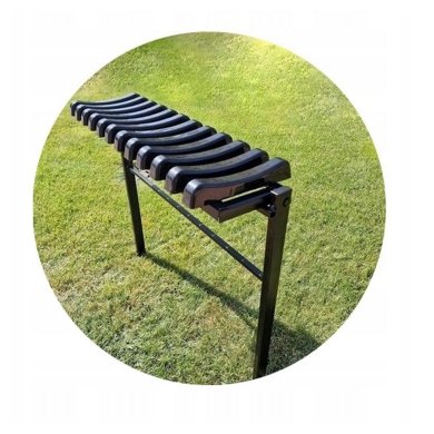 Складная садовая скамья Garden Line MEB8275 Черный - 4 Складная садовая скамья Garden Line MEB8275 Черный MEB8275 фото - 4