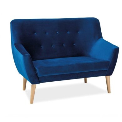 Диван Signal Nordic 2 Velvet | Синий (Bluvel 86) NORDIC2V86-P