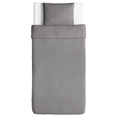 IKEA Комплект постільної білизни ANGSLILJA 150х200 см Сірий (ИКЕА ÄNGSLILJA) 30318667 фото - 3