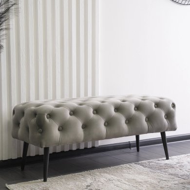 Скамья Mebel Elit VERA 2 Серый ME.VERA2/P/CZ/V/FW фото - 5