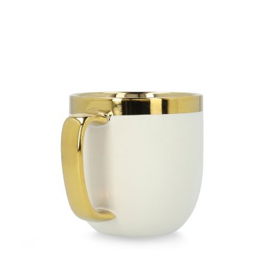 Кружка з ложечкою Homla SINNES 280 мл | Білий / Золотий 162888 фото - 4
