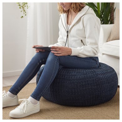 IKEA Пуф SANDARED Темно-синий (ИКЕА АВСТРИЯ) 50363970 фото - 8