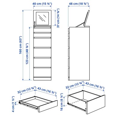 Комод MALM - 10 IKEA Комод MALM (ИКЕА МАЛЬМ) 70403593 фото - 10