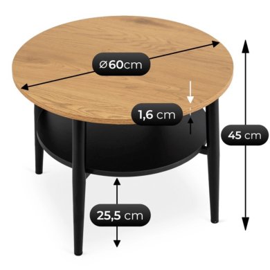 Журнальный стол Mebel Elit PAULO Дуб золотой ME.PAULO/D/CZ/L фото - 5