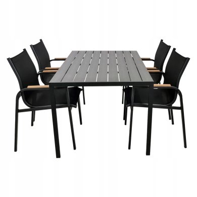 Комплект садовой мебели Kontrast ALLEN FUERTE 150 Черный 67684 фото - 3