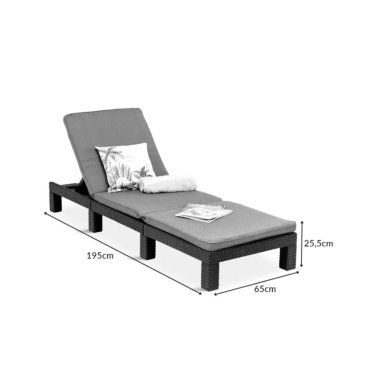 Комплект складаних шезлонгів Keter DAYTONA DELUXE 2 шт Коричневий - 9 Комплект складаних шезлонгів Keter DAYTONA DELUXE 2 шт Коричневий 006070 фото - 9