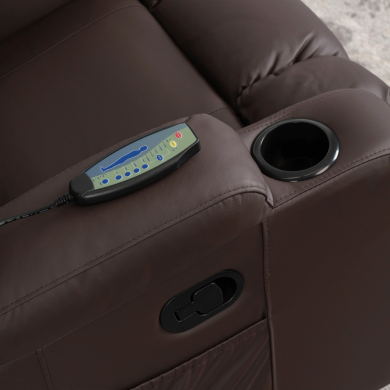 Кресло мягкое раскладное массажное с реклайнером Mebel Elit BOX Коричневый ME.BOX/BR/E/FW фото - 18