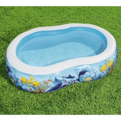 Надувний дитячий басейн Bestway 54118B 262х157х46 см Принт BES54118B фото - 7
